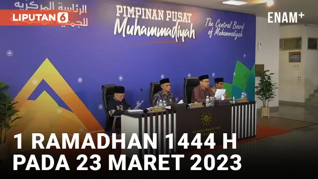 Muhammadiyah Tetapkan 1 Ramadhan 1444 Hijriyah pada 23 Maret 2023