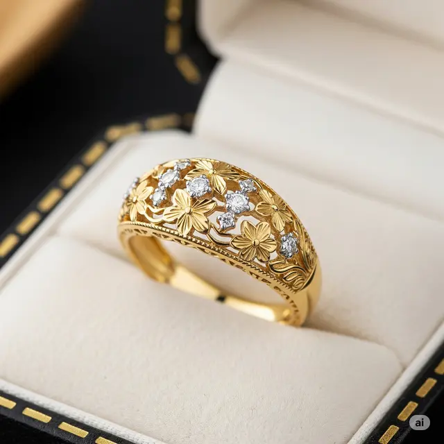 6 Model Cincin Emas Terbaru untuk Ibu Usia 40-an