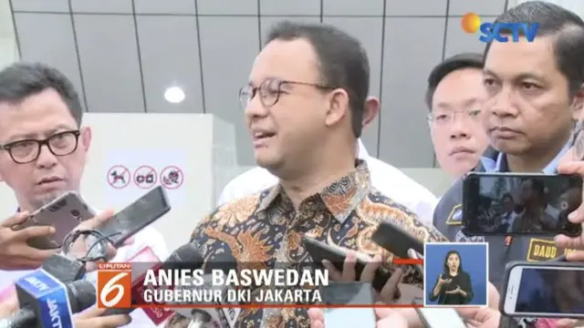 Gubernur DKI Jakarta Anies Baswedan meresmikan kawasan transit terpadu Dukuh Atas.