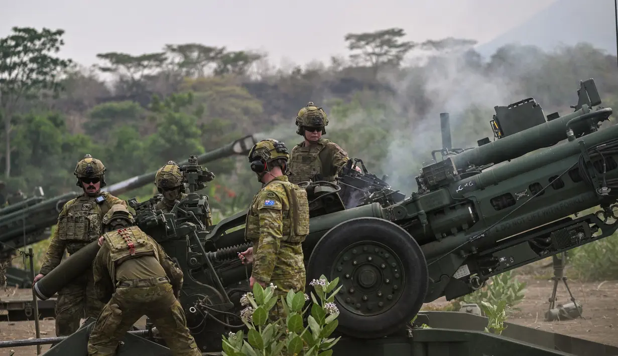 Calfex menjadi puncak latihan gabungan bersama Keris Woomera 2024. (JUNI KRISWANTO/AFP)
