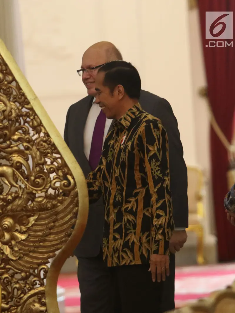 Jokowi Terima Kunjungan Menteri Jerman di Istana