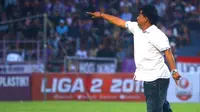 Pelatih Persik, Budihardjo Thalib, tak menjamin tim asuhannya bisa sukses hingga akhir kompetisi Liga 2 2019. (Bola.com/Gatot Susetyo)