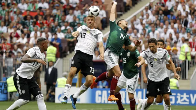FOTO: Buat Kejutan, Hirving Lozano Antar Meksiko Bungkam Jerman