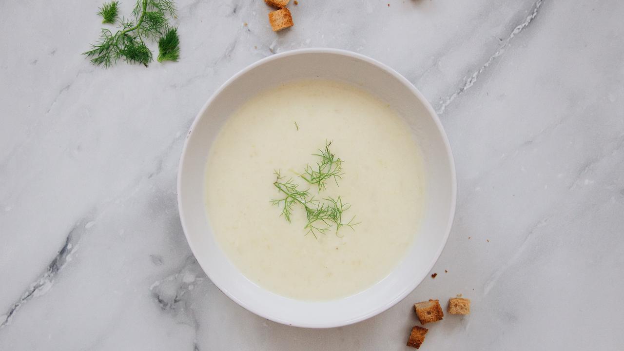 Ilustrasi resep masakan, cream sup