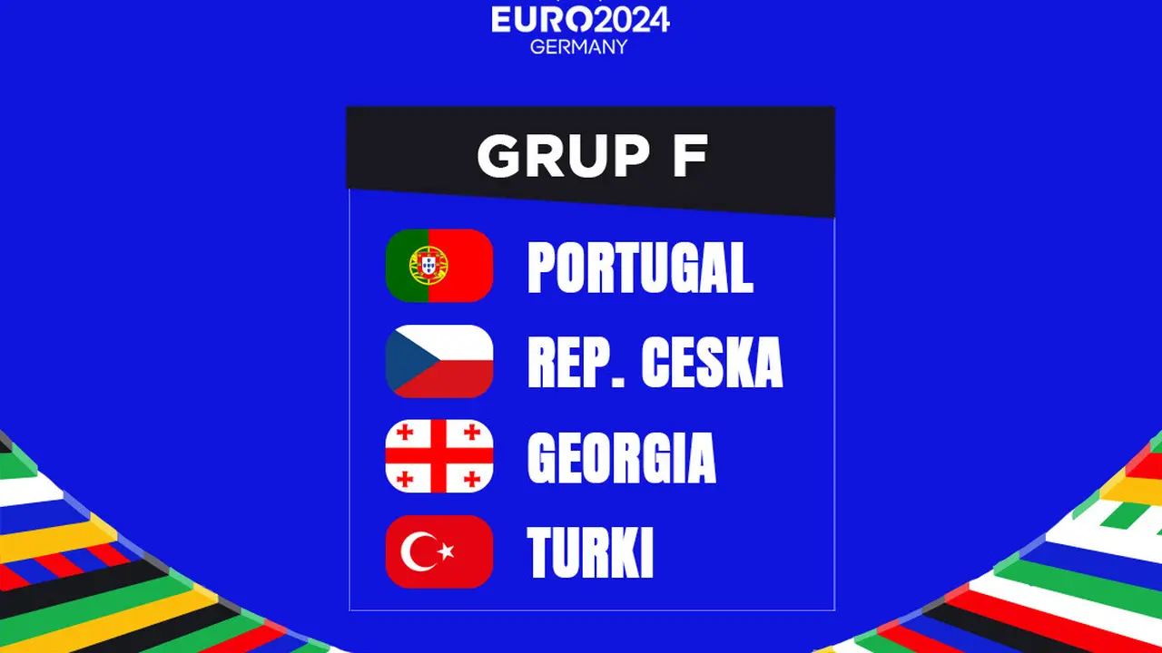 Piala Eropa 2024 - Ilustrasi Grup F Euro 2024: Portugal, Ceska, Georgia, Turki