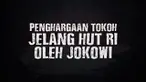 Presiden Joko Widodo memberikan penghargaan kepada tokoh jelang peringatan HUT Kemerdekaan Republik Indonesia ke 75 Tahun di Istana Kepresidenan.