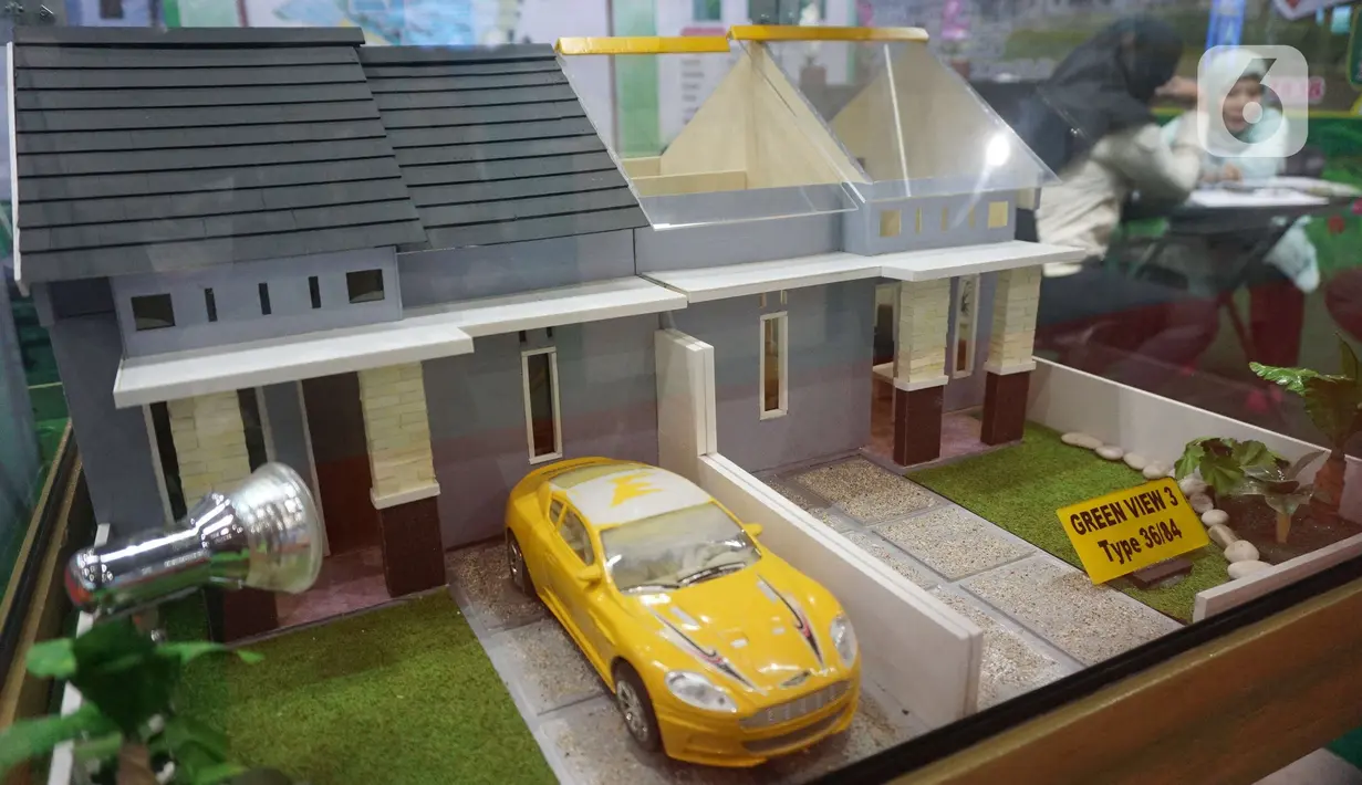 Maket perumahan yang ditawarkan saat pameran properti di Jakarta, Kamis (21/11/2019). Uang muka yang semula minimal lima persen menjadi satu persen melalui program Bantuan Pembiayaan Perumahan Berbasis Tabungan (BP2BT). (Liputan6.com/Angga Yuniar)