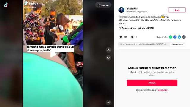 Mulia, Mily Band Bagi-bagi Bingkisan di Jalanan Hingga Viral Di Media Sosial