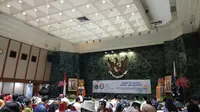 KPID DKI Jakarta menyelenggarakan silaturahmi bersama Gubernur Anies Baswedan (Liputan6.com/ Ika Defianti)