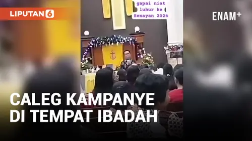 VIDEO: Kecolongan, Caleg di Makassar Kampanye di Tempat Ibadah