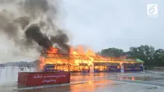 Pemerintah Myanmar membakar tumpukan narkotika yang telah disita senilai dua triliun rupiah.