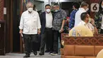 Menteri Pekerjaan Umum dan Perumahan Rakyat (PUPR) Basuki Hadimuljono saat tiba untuk mengikuti rapat kerja bersama Komisi V DPR RI di Kompleks Parlemen, Senayan, Jakarta, Selasa (17/1/2023). Rapat tersebut membahas tentang pembahasan program-program Kementerian PUPR tahun 2023 dan evaluasi pelaksanaan anggaran tahun 2022. (Liputan6.com/Faizal Fanani)