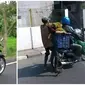 Aksi Nekat Pengendara Motor. (Sumber: Instagram/receh.id)