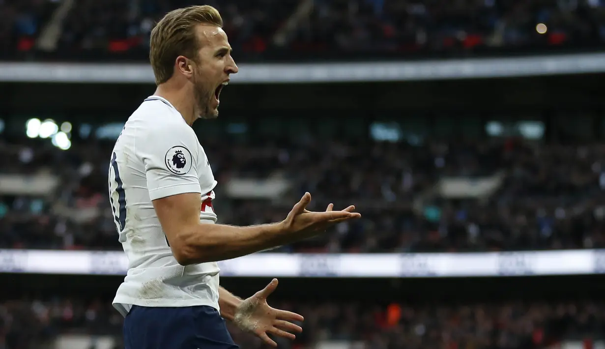 1. Harry Kane (Tottenham Hotspur) - 8 Gol. (AFP/Ian Kington)