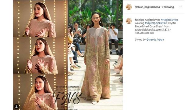 7 Inspirasi Busana Lebaran Ala Nagita Slavina, Simpel dan Elegan