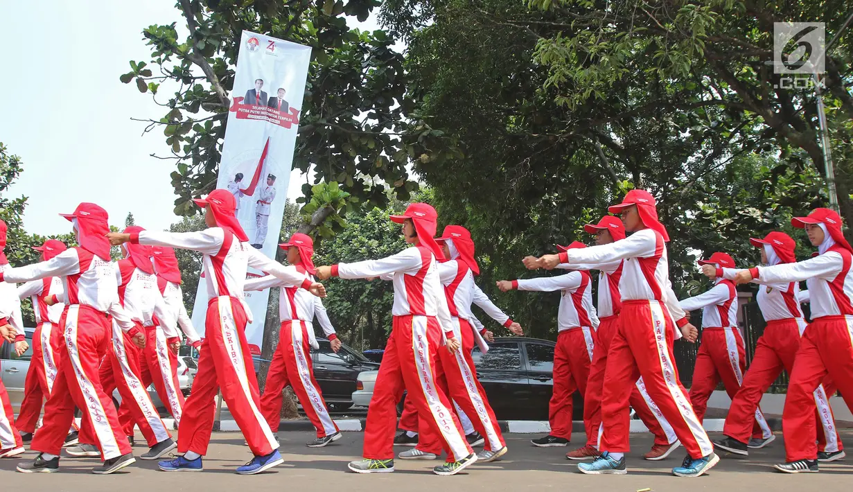 FOTO Intip Calon Paskibraka Nasional 2019 Berlatih Barisberbaris