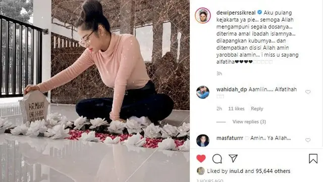 Unggahan Dewi Perssik. (Foto: Dok. Instagram @dewiperssikreal)