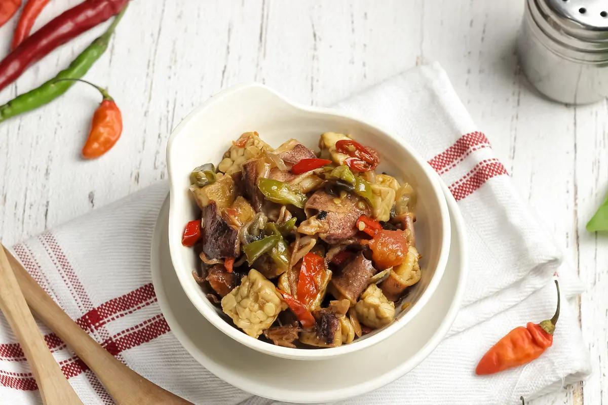 resep tempe cumi asin