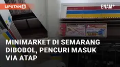 Indomaret Terboyo Wetan dibobol pencuri, Senin pagi (23/12/2024). Pelaku memasuki toko dengan menjebol atap dan plafon yang berlubang