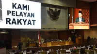 Ketua DPR RI Bambang Soesatyo mengarakan bahwa DPR akan menerima dengan lapang dada terkait putusan MK atas UU MD3.