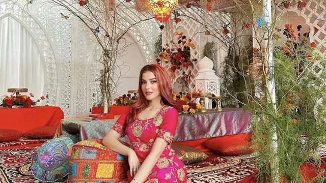 Tampilan Tasya Farasya saat lebaran