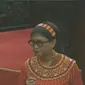 Menteri Luar Negeri Retno Marsudirini tampil anggun dengan mengenakan baju Pokko saat hadir di Sidang Tahunan MPR 2023. (Liputan6.com/ Dok Ist)