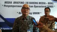 Kepala BI Cirebon Fadhil Nugroho menyampaikan wacana pemindahan Ibu Kota Jawa Barat di Cirebon sangat tepat. Foto (Liputan6.com / Panji Prayitno)