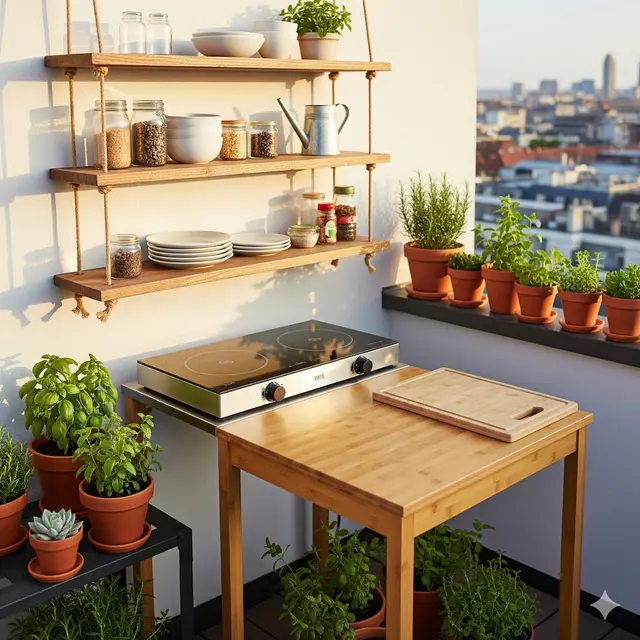 Inspirasi Desain Dapur Kecil Outdoor. Gemini