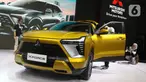 Both Mitsubishi menghadirkan mobil terbaru pada pameran otomotif Gaikindo Indonesia International Auto Show (GIIAS) 2023 di ICE BSD, Tangerang, Kamis (10/8/2023). (Liputan6.com/Angga Yuniar)