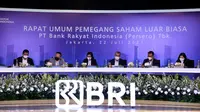 PT Bank Rakyat Indonesia (Persero) Tbk telah menggelar Rapat Umum Pemegang Saham Luar Biasa (RUPSLB) secara daring di Jakarta pada Kamis (22/07).