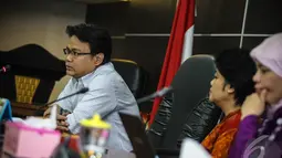 Komnas HAM menolak hukuman mati. Termasuk menolak hukuman mati untuk kasus korupsi dan pelaku kejahatan narkotika, Jakarta, Rabu (15/10/2014) (Liputan6.com/Faizal Fanani)