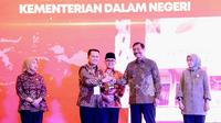 Acara Digital Government Award SPBE Summit 2023 di Grand Ballroom Hotel Indonesia Kempinski, Jakarta Pusat, Senin (20/3/2023).