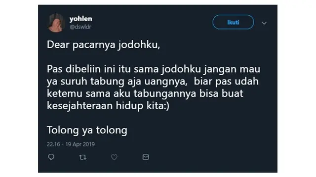 Curhatan Lucu Netizen Untuk 'Pacarnya Jodohku' Ini Bikin Tepok Jidat