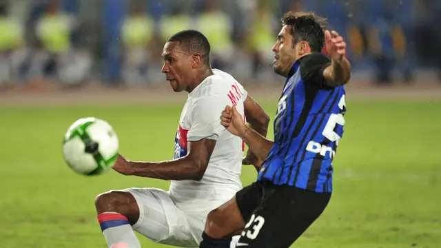 FOTO: Gol Stevan Jovetic Antar Inter Milan Bungkam Lyon