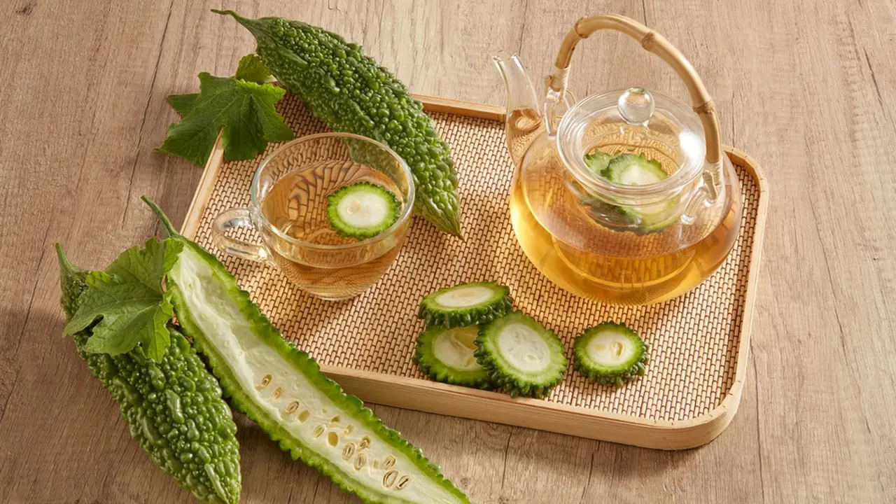 pare teh minuman herbal