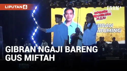 VIDEO: Gibran Rakabuming Raka Hadiri Ngaji Bareng Gus Miftah dan Konser Denny Caknan