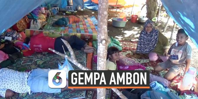VIDEO: Seminggu Lebih Pengungsi Gempa Ambon Belum Terima Bantuan