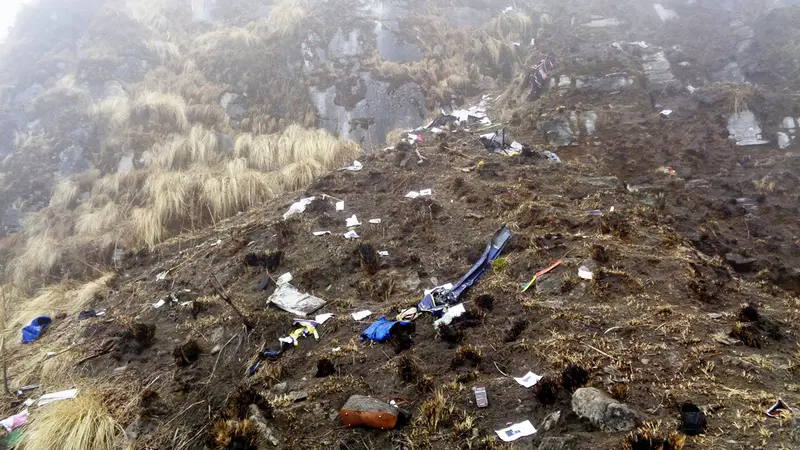 20160224-Kondisi Mengenaskan Pesawat Penumpang Nepal yang Sempat Hilang-Nepal