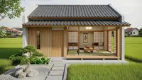 9 Desain Rumah Sederhana Konsep Zen Jepang di Desa, Nuansa Hangat Alami