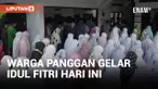 Jamaah di Panggang Lebaran Hari Ini