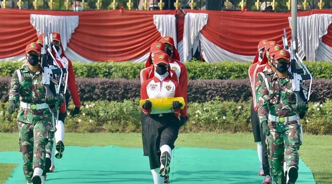 Istana Kepresidenan menggelar geladi kotor upacara peringatan detik-detik Proklamasi Kemerdekaan