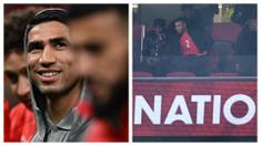 Pemain Real Madrid, Kylian Mbappe kedapatan menonton langsung laga Grup A Piala Afrika 2025 antara Maroko melawan Mali di Prince Moulay Abdellah Stadium, Rabat, Maroko, Jumat (26/12/2025) malam waktu setempat. (Foto Kolase: AFP/Gabriel Bouys)