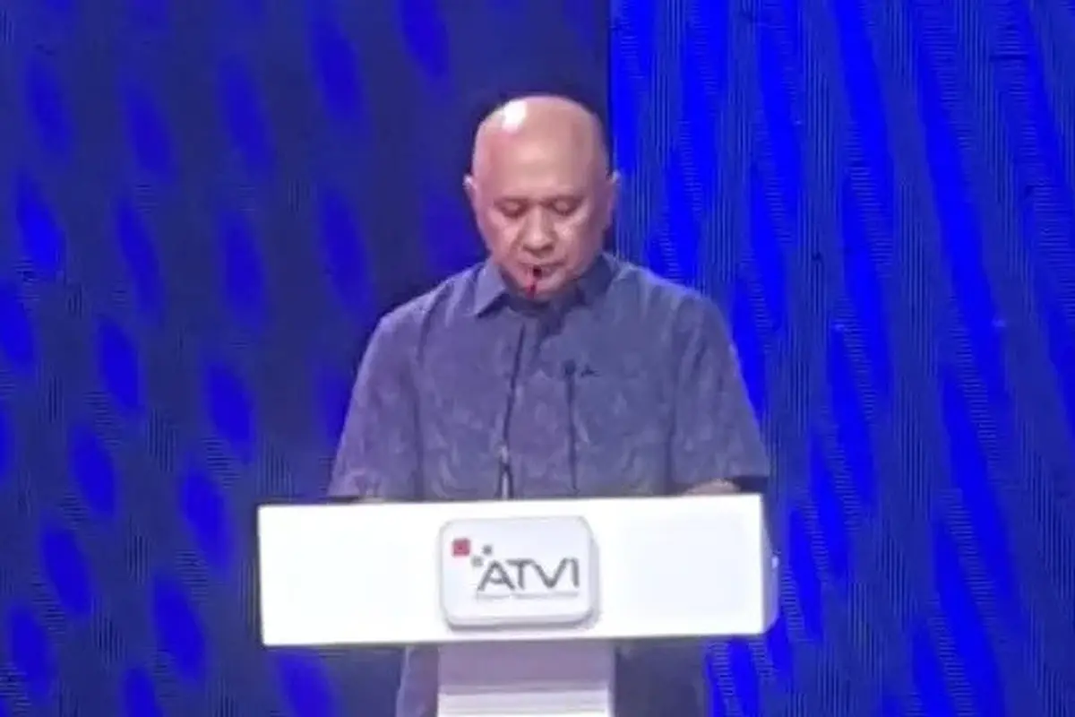 Menteri Koperasi dan UMKM Republik Indonesia Teten Masduki berbicara dalam ATVI - IMDE