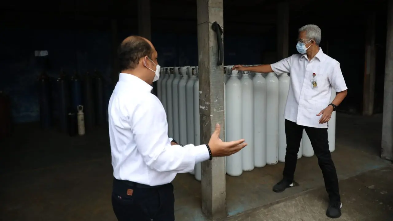 Stok Oksigen di Jateng Aman, Gubernur Ganjar Minta Rumah Sakit Tak Perlu Panik