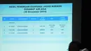 Basarnas menampilkan slide berupa data korban yang berhasil ditemukan tim SAR, Jakarta, Selasa (30/12/2014). (Liputan6.com/Herman Zakharia)