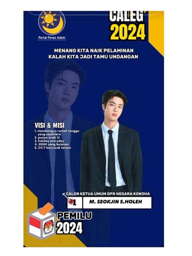 10 Editan Foto Idol K-Pop Jika Jadi Caleg Ini Bikin Geleng Kepala, Kreatif Banget