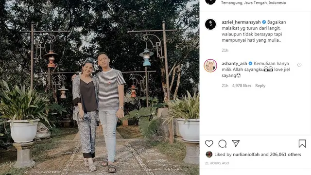 Ashanty - Azriel Hermansyah (Foto: Instagram/@azriel_hermansyah)
