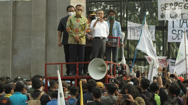Pimpinan DPR Temui Mahasiswa