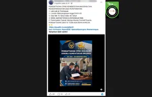 Cek Fakta: Hoaks Link Pendaftaran CPNS Kementerian Imigrasi pada 20 Juli-28 Agustus 2026