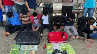 Polisi Tangkap Penyelundupan Sabu Di Pesisir Pantai Kabupaten Pandeglang. (Dokumentasi Polres Pandeglang).